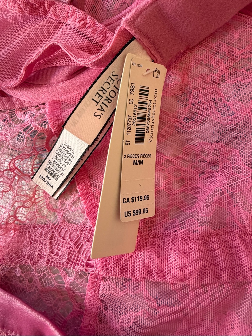 Victoria's Secret Pink Lace Chemise - Picture 4 of 4